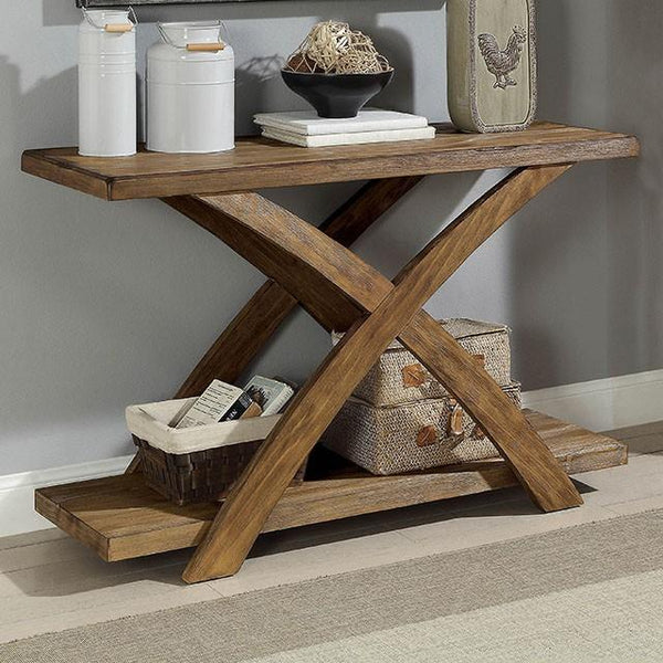 Bryanna Antique Light Oak Sofa Table - Jay's Mattress Plus (NY)