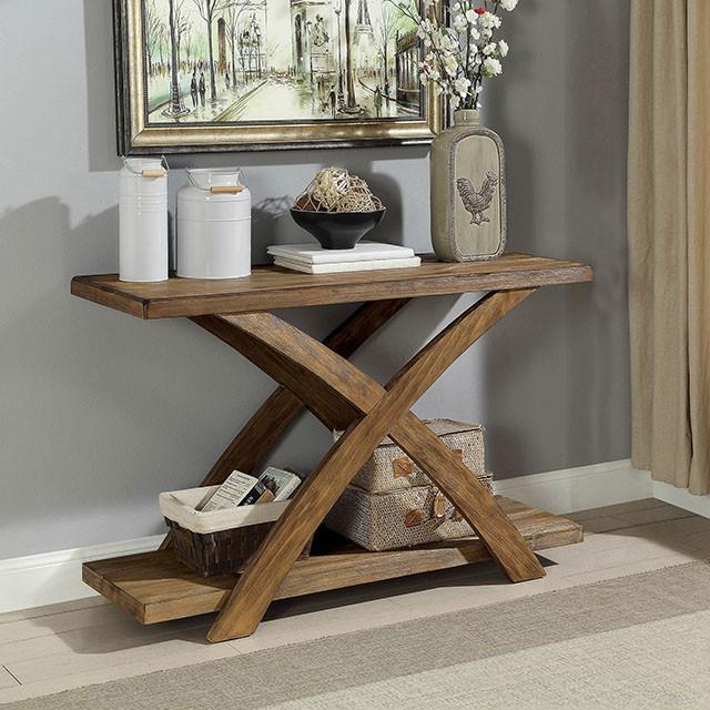 Bryanna Antique Light Oak Sofa Table - Jay's Mattress Plus (NY)