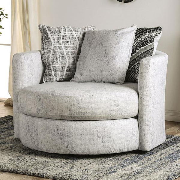 EIMEAR Swivel Chair, Off-white/Black - Jay's Mattress Plus (NY)