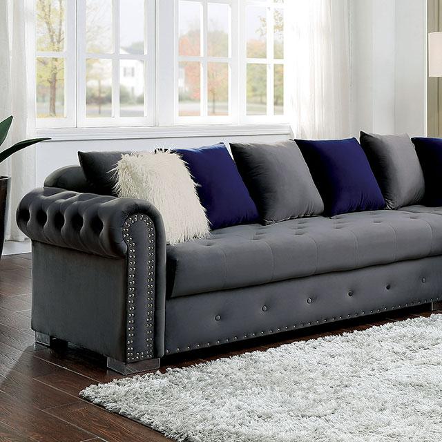 WILMINGTON Sectional, Gray - Jay's Mattress Plus (NY)