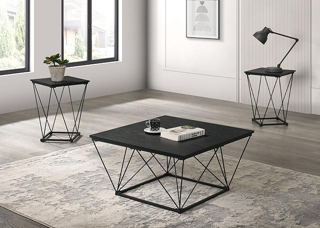 Whetstone 3 Pc. Table Set Black - Jay's Mattress Plus (NY)