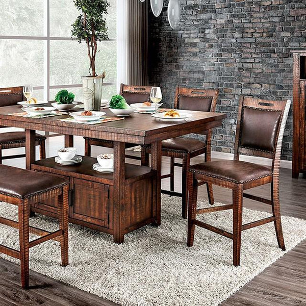 Wichita 6 Pc Counter Ht Table Set with Bench - Jay's Mattress Plus (NY)