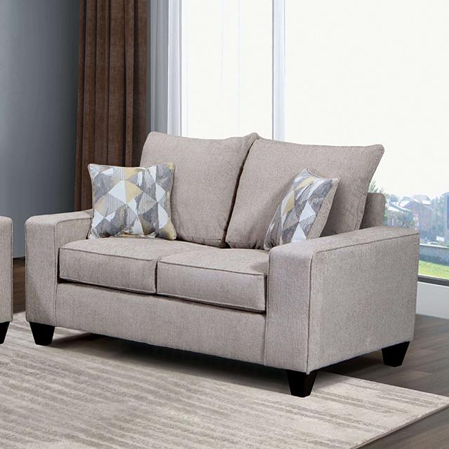 WEST ACTION Loveseat, Beige - Jay's Mattress Plus (NY)