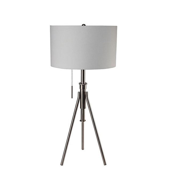 Zaya Brushed Steel Table Lamp - Jay's Mattress Plus (NY)