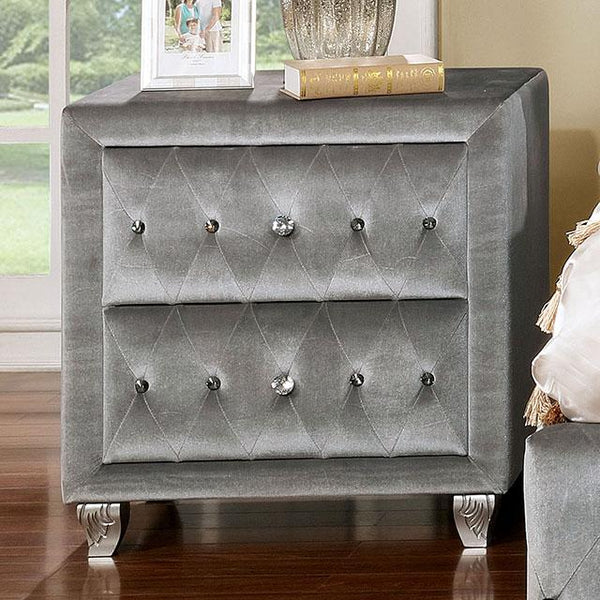 Alzir Night Stand Gray - Jay's Mattress Plus (NY)