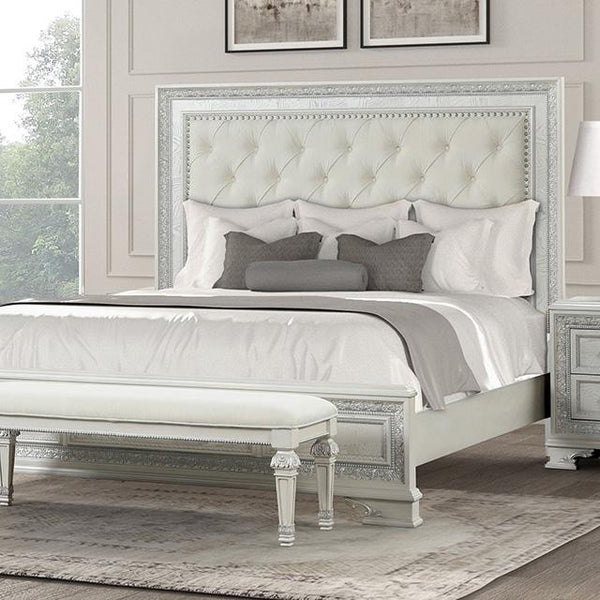 Stella Mia E.King & Queen Bed White & White - Jay's Mattress Plus (NY)