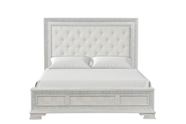 Stella Mia E.King & Queen Bed White & White - Jay's Mattress Plus (NY)