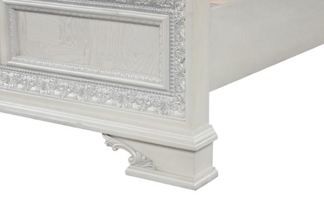 Stella Mia E.King & Queen Bed White & White - Jay's Mattress Plus (NY)