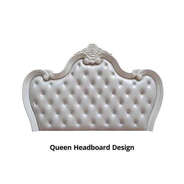 Ventresca 4 & 5 Piece Queen Bedroom Set White & Chrome - Jay's Mattress Plus (NY)