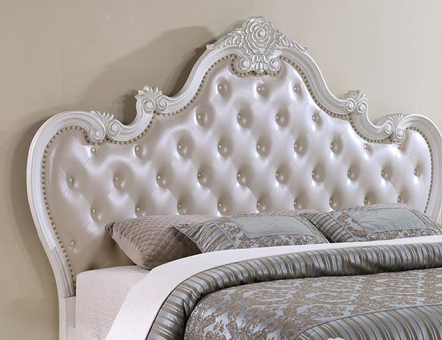 Ventresca 4 & 5 Piece Queen Bedroom Set White & Chrome - Jay's Mattress Plus (NY)