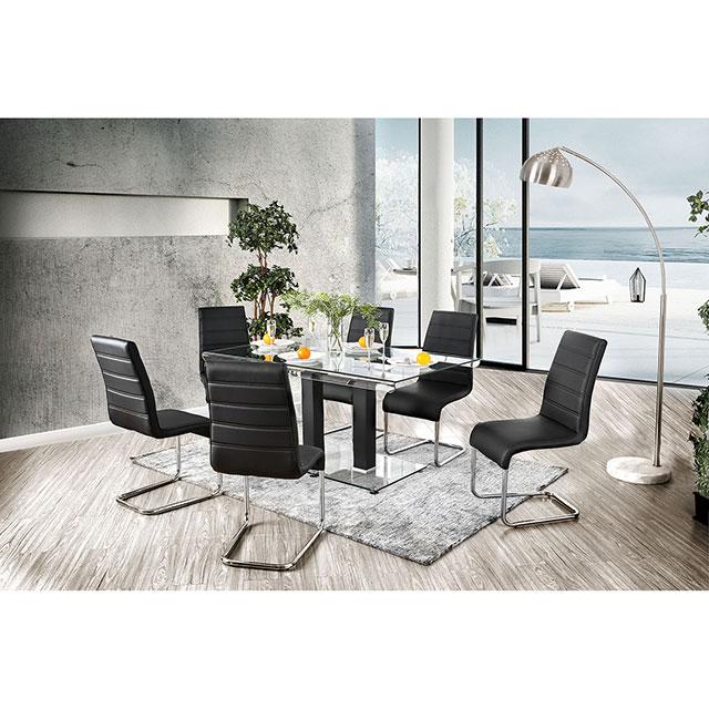 Richfield Black/Chrome Dining Table - Jay's Mattress Plus (NY)