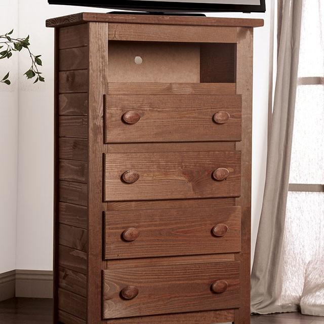 Lea Mahogany Media Chest - Jay's Mattress Plus (NY)
