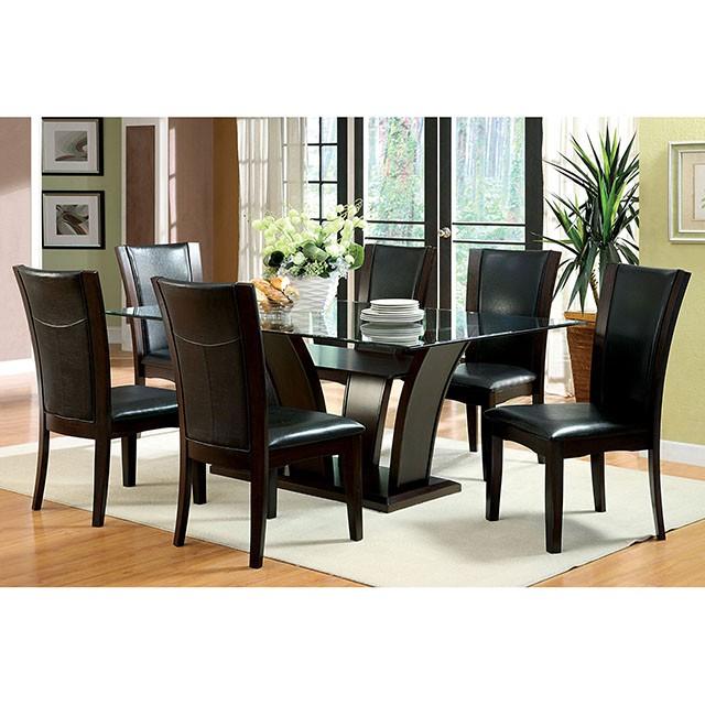 Manhattan I Dark Cherry/Brown Side Chair, Espresso (2/CTN) - Jay's Mattress Plus (NY)