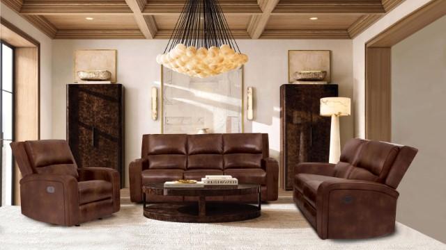 SOTERIOS Power Recliner, Medium Brown - Jay's Mattress Plus (NY)