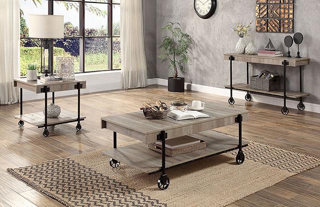 LOBB Sofa Table, Natural Tone - Jay's Mattress Plus (NY)