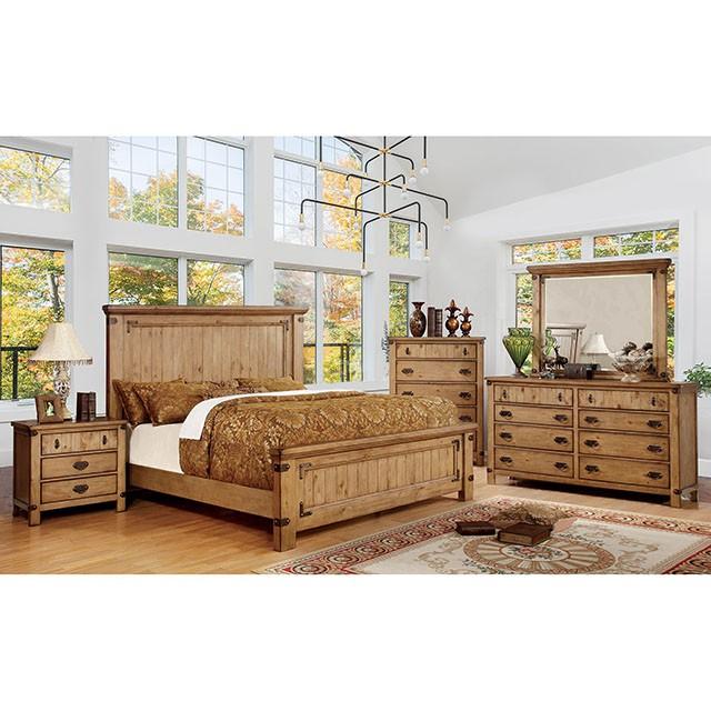 PIONEER Weathered Elm Cal.King, E.KIng, & Queen Bed - Jay's Mattress Plus (NY)