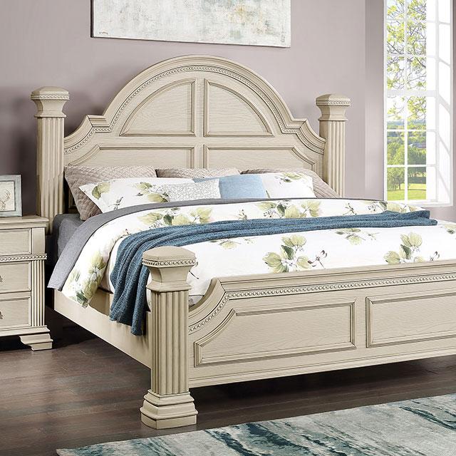 Pamphilos 4 & 5 Piece Queen Bedroom Set Gray & White - Jay's Mattress Plus (NY)