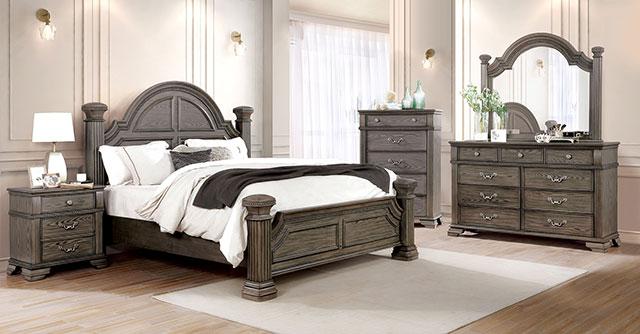 Pamphilos 4 & 5 Piece Queen Bedroom Set Gray & White - Jay's Mattress Plus (NY)