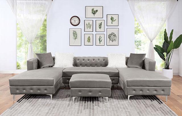 CIABATTONI Sectional, Gray - Jay's Mattress Plus (NY)