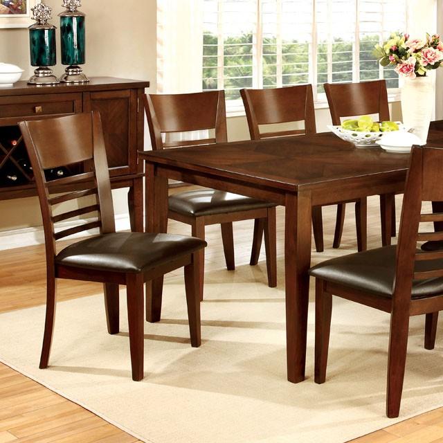 HILLSVIEW I Brown Cherry 78" Dining Table w/ 18" Leaf - Jay's Mattress Plus (NY)