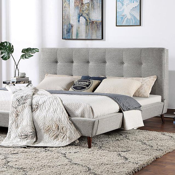 LEOMIN Cal.King, E.King, Full, & Queen Bed, Gray - Jay's Mattress Plus (NY)