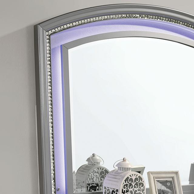 MADDIE Mirror, Silver - Jay's Mattress Plus (NY)