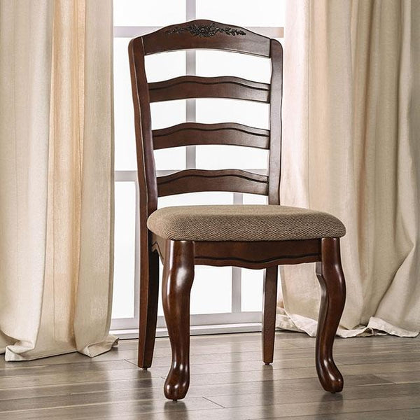 Townsville Dark Walnut/Tan Side Chair (2/CTN) image