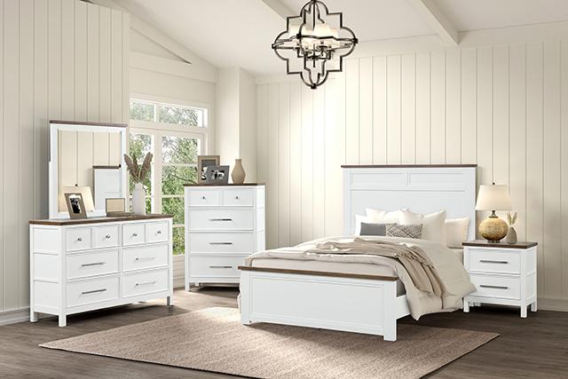Pinetop Twin & Full Bed White & Blue - Jay's Mattress Plus (NY)