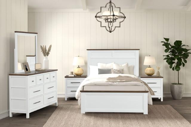 Pinetop Twin & Full Bed White & Blue - Jay's Mattress Plus (NY)