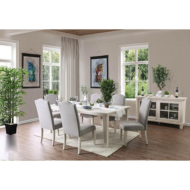 Daniella Gray/Antique White Side Chair (2/CTN) - Jay's Mattress Plus (NY)
