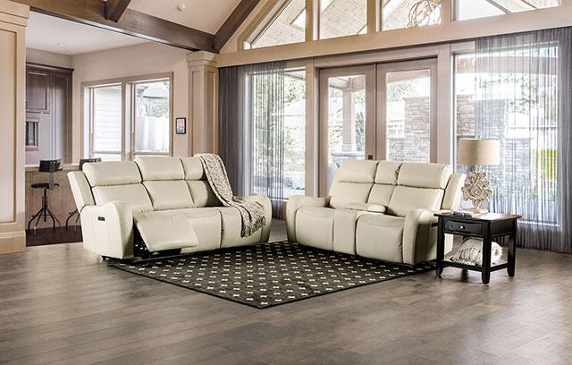 Barclay Power Loveseat Beige - Jay's Mattress Plus (NY)