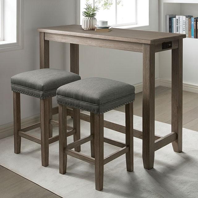 Caerleon 3 & 4 Piece Counter Ht. Set Gray & Blue - Jay's Mattress Plus (NY)