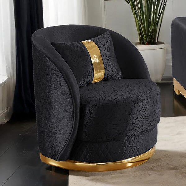 Valdosta Chair Black & Beige - Jay's Mattress Plus (NY)