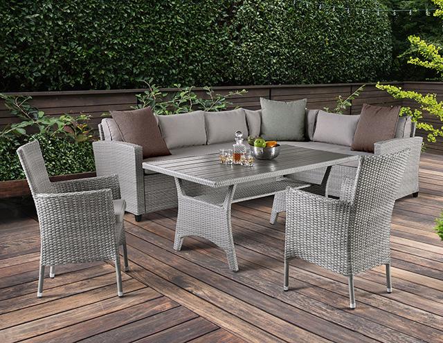 Kimara 3 & 5 Piece. Patio Dining Set - Jay's Mattress Plus (NY)