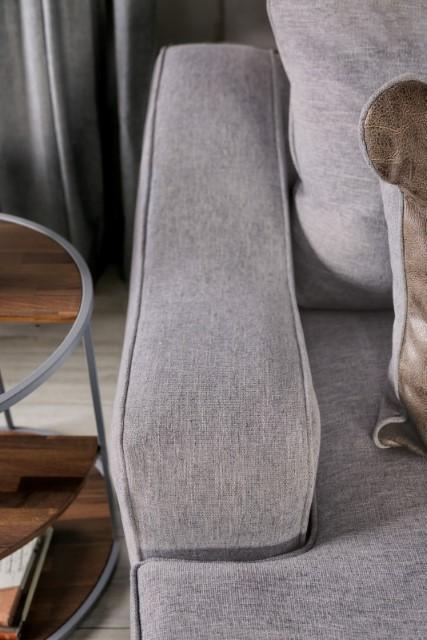 SKYLINE Loveseat, Light Gray/Brown - Jay's Mattress Plus (NY)