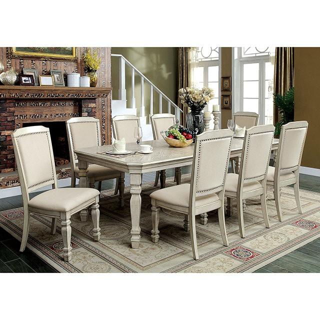 HOLCROFT Antique White/Ivory Dining Table - Jay's Mattress Plus (NY)