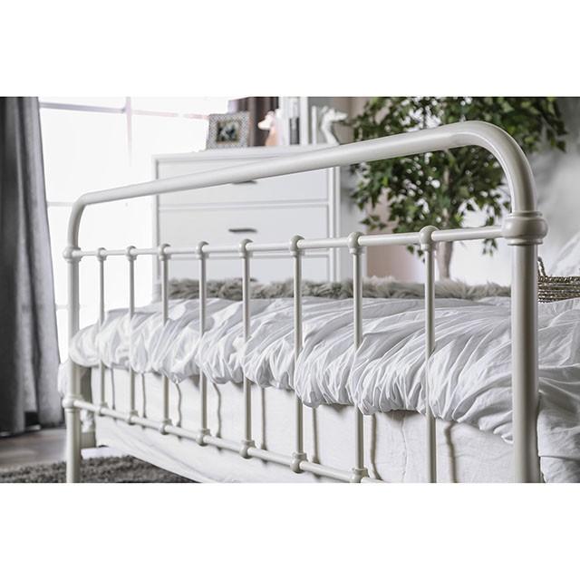 IRIA Vintage White Cal.King, E.King, & Full Bed - Jay's Mattress Plus (NY)