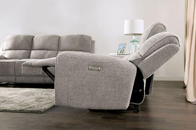 MORCOTE Power Recliner, Light Gray - Jay's Mattress Plus (NY)