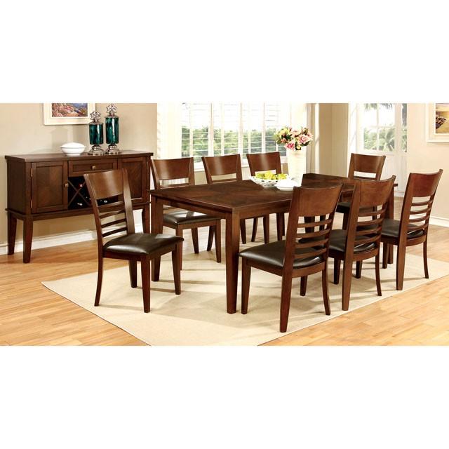 HILLSVIEW I Brown Cherry 78" Dining Table w/ 18" Leaf - Jay's Mattress Plus (NY)