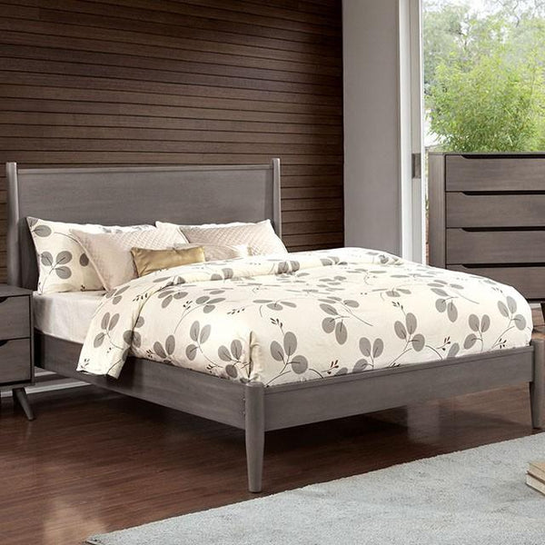 Lennart Gray Cal.King, E.king, & Queen Bed - Jay's Mattress Plus (NY)
