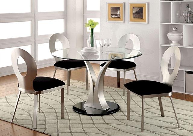 VALO Silver/Black Side Chair (2/CTN) - Jay's Mattress Plus (NY)