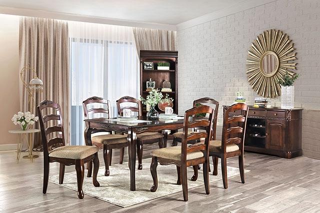 Townsville Dark Walnut/Tan Side Chair (2/CTN) - Jay's Mattress Plus (NY)