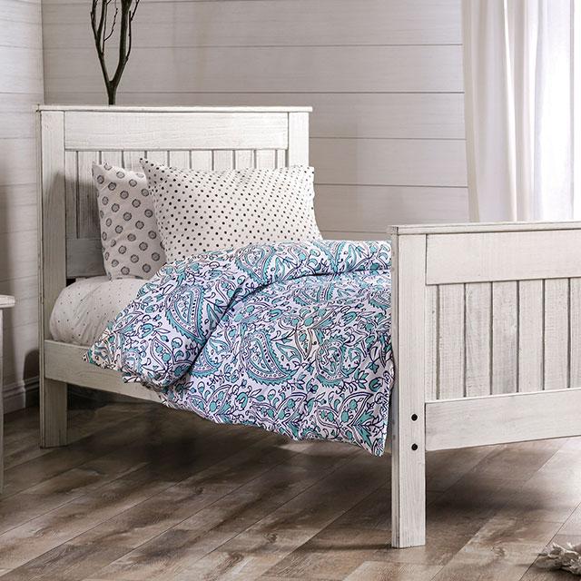 Rockwall Full, Queen, & Twin Bed White, Gray, & White - Jay's Mattress Plus (NY)