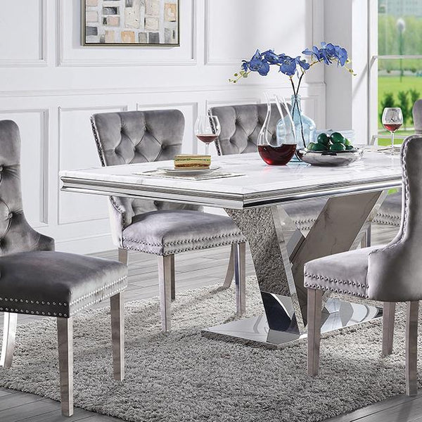 Valdevers 7 Pc Dining Table Set - Jay's Mattress Plus (NY)