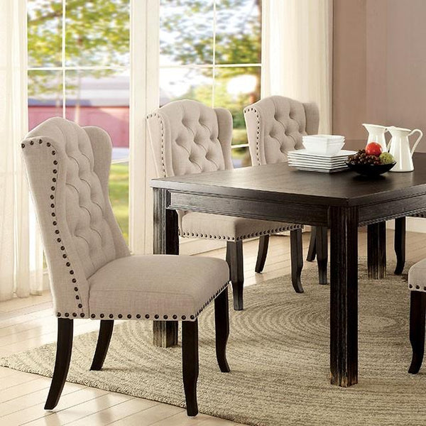 Sania I Antique Black 72" Dining Table - Jay's Mattress Plus (NY)