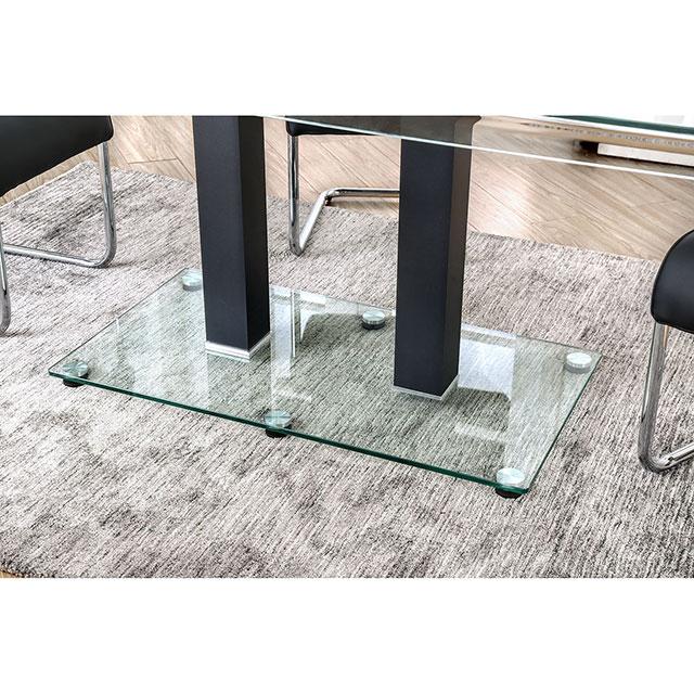 Richfield Black/Chrome Dining Table - Jay's Mattress Plus (NY)