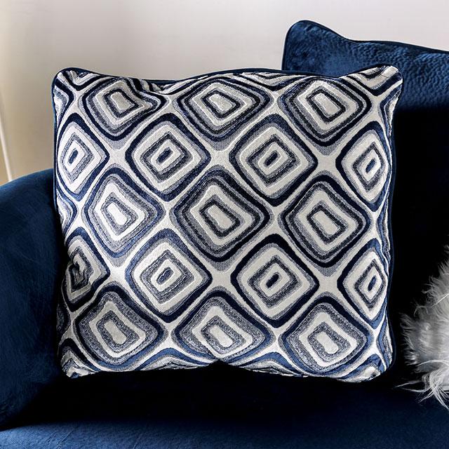 WALDPORT Swivel Chair, Navy - Jay's Mattress Plus (NY)