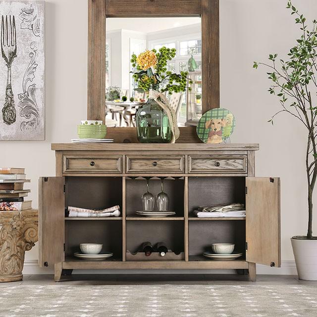 Patience Rustic Natural Tone Server - Jay's Mattress Plus (NY)