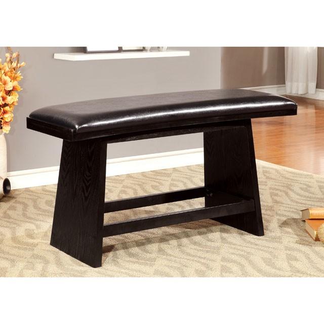 HURLEY Black Counter Ht. Bench - Jay's Mattress Plus (NY)