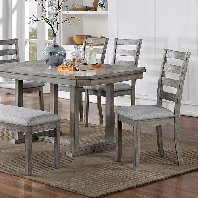 LAQUILA Dining Table, Gray - Jay's Mattress Plus (NY)